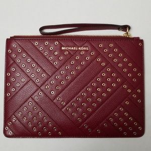 Michael Kors Jet Set Travel Leather XL Clutch